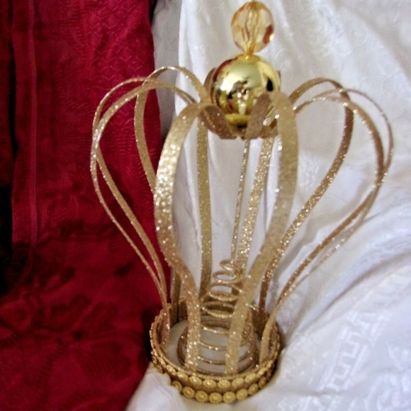 NEw 12" gold Christmas tree topper decoration - Picture 1 of 3